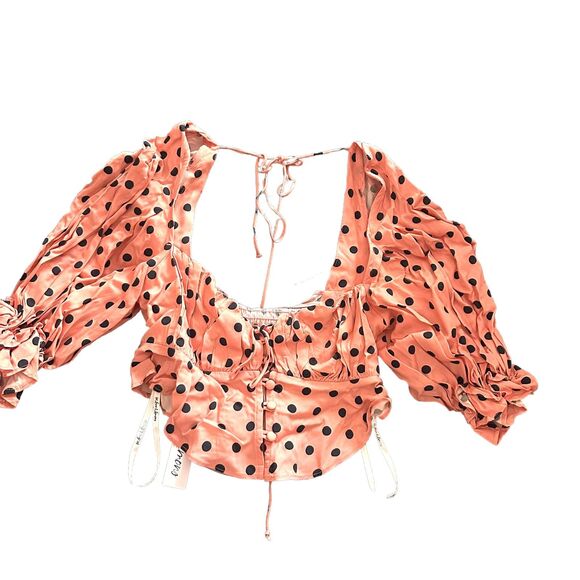 FOR LOVE & LEMONS Keeley Polka Dot Crop Top NWT Sz XS - Picture 2 of 5